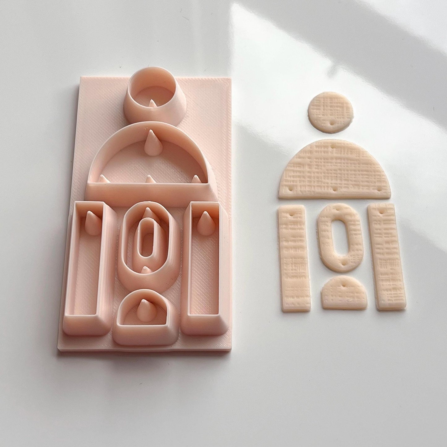 All-In-One Polymer Clay Earring Cutter & Hole Punch | E-87