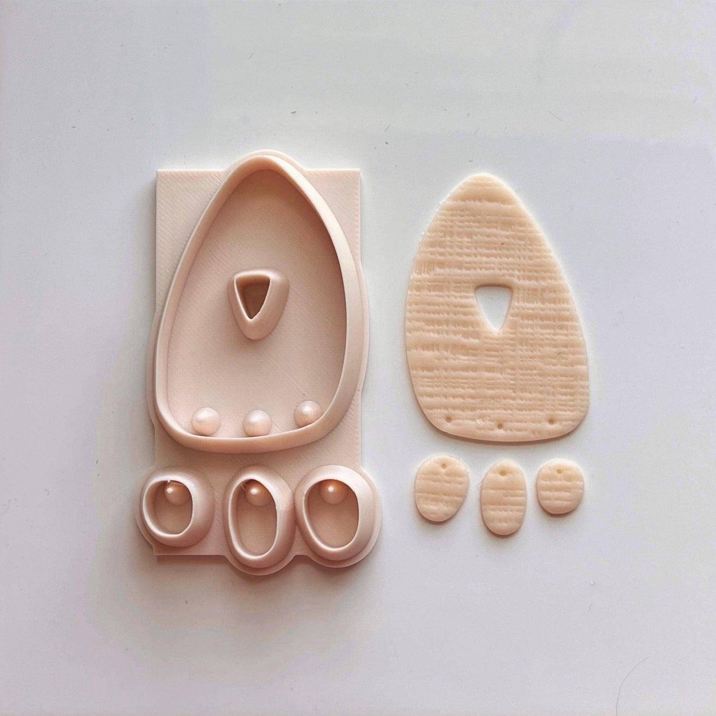 Abstract Triangle All-In-One Polymer Clay Cutter & Hole Punch | Statement Earring Cutter | E-34