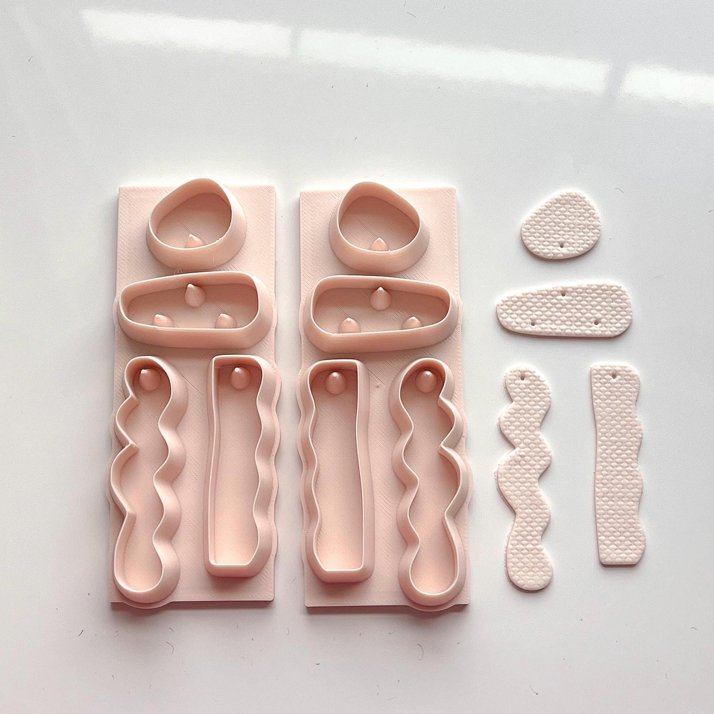 All-In-One Squiggly Polymer Clay Cutter & Hole Punch Tool | Statement Earrings | E-33