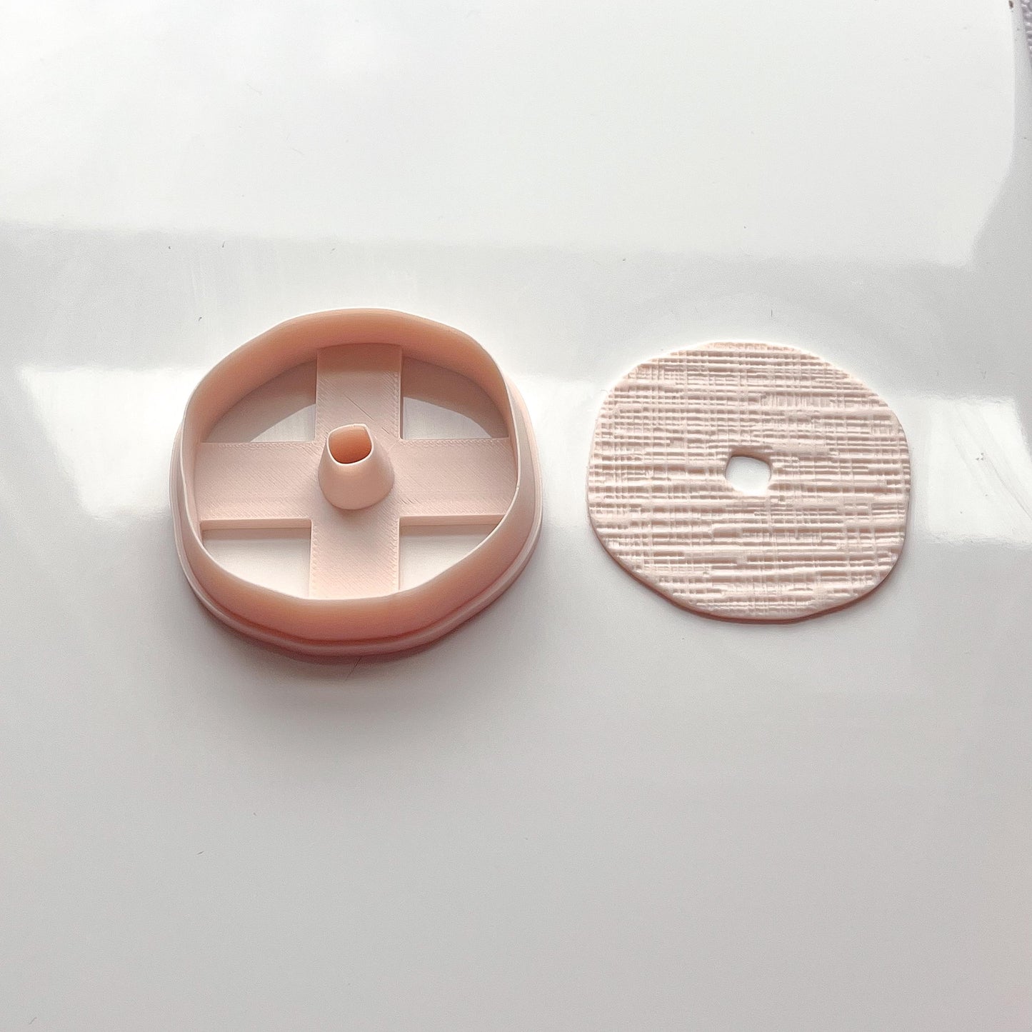 Large Organic Circle Polymer Clay Cutter | Sharp Cutting Edge | E-46