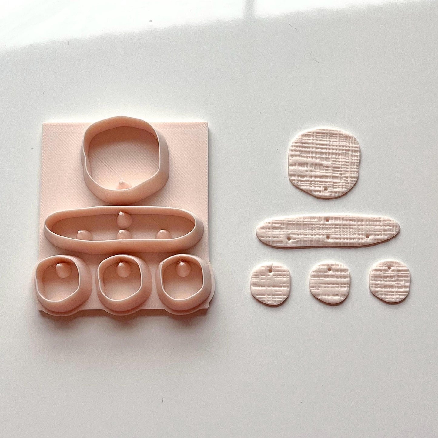 Triple Dot All-In-One Polymer Clay Cutter and Hole Punch | Statement Earrings | E-8