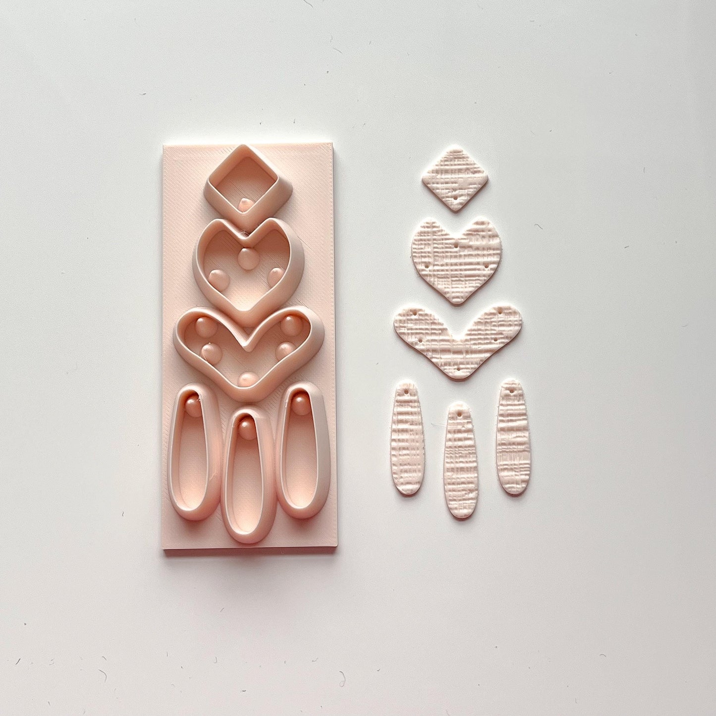 All-In-One Polymer Clay Cutter & Hole Punch Tool | Chandelier Statement Earrings | E-78