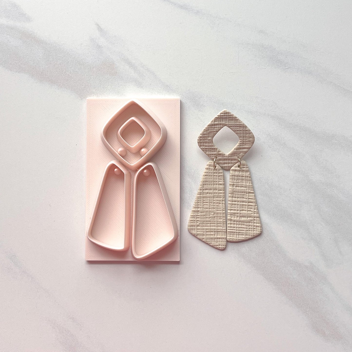 All-In-One Polymer Clay Cutter with Hole Punch | Statement Earrings | E-112