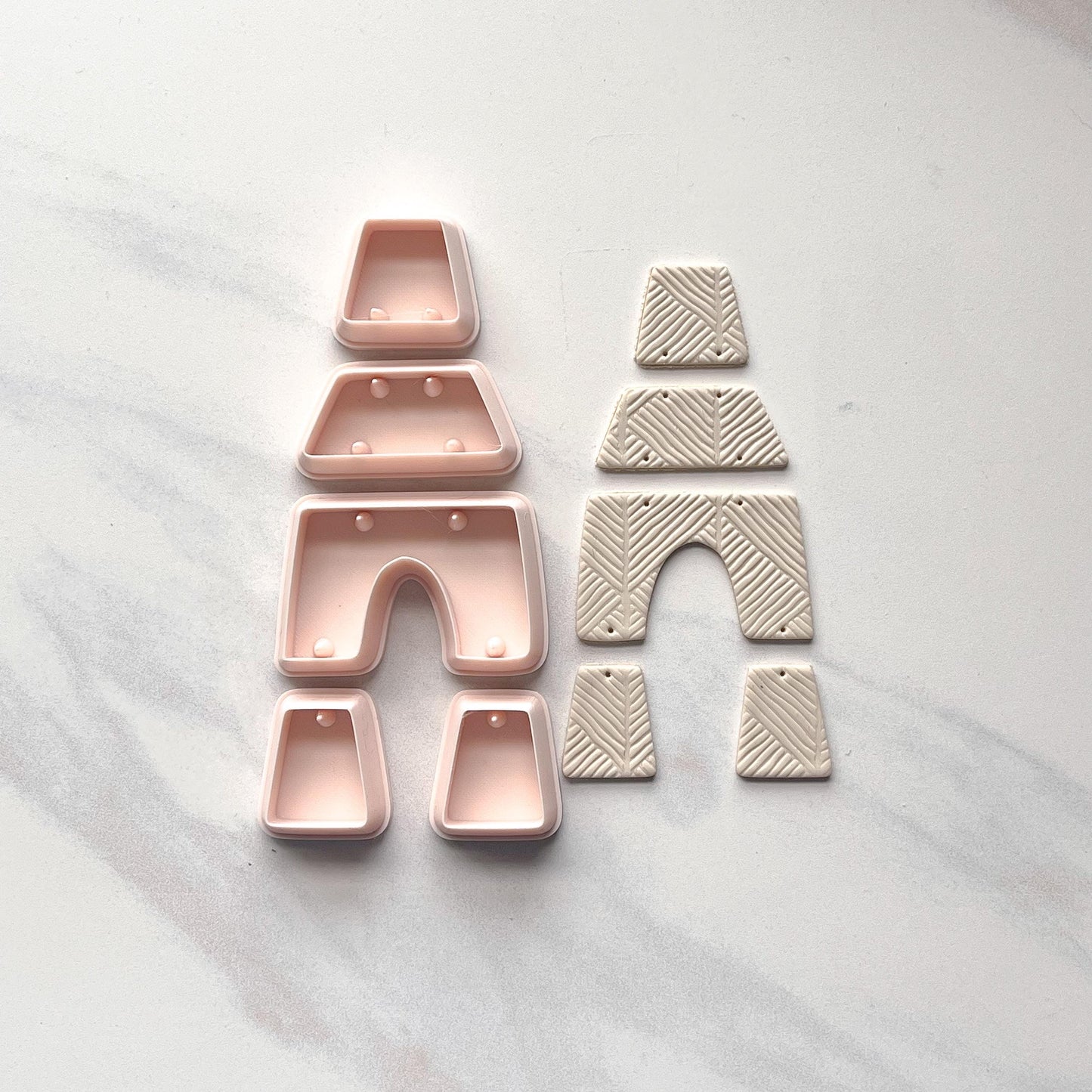 Deconstructed Polymer Clay Cutters for Statement Earrings | Clay Tools | S-1