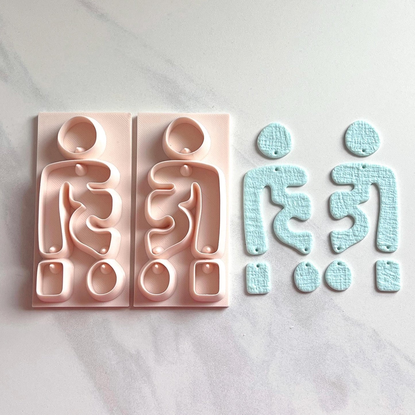 Squiggle Arch All-In-One Polymer Clay Cutter & Hole Punch Tool | Statement Earrings | E-22