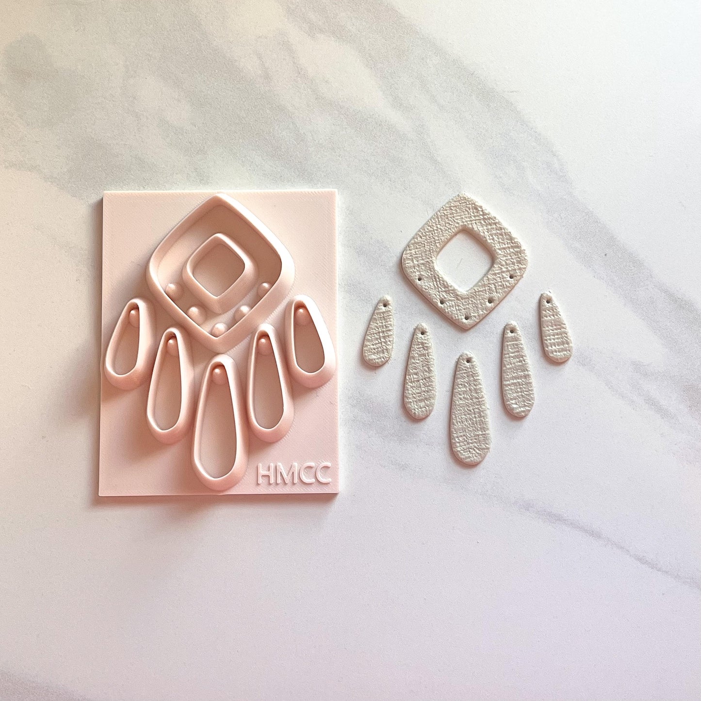 All-In-One Polymer Clay Cutter with Hole Punch | Statement Earrings | E-122