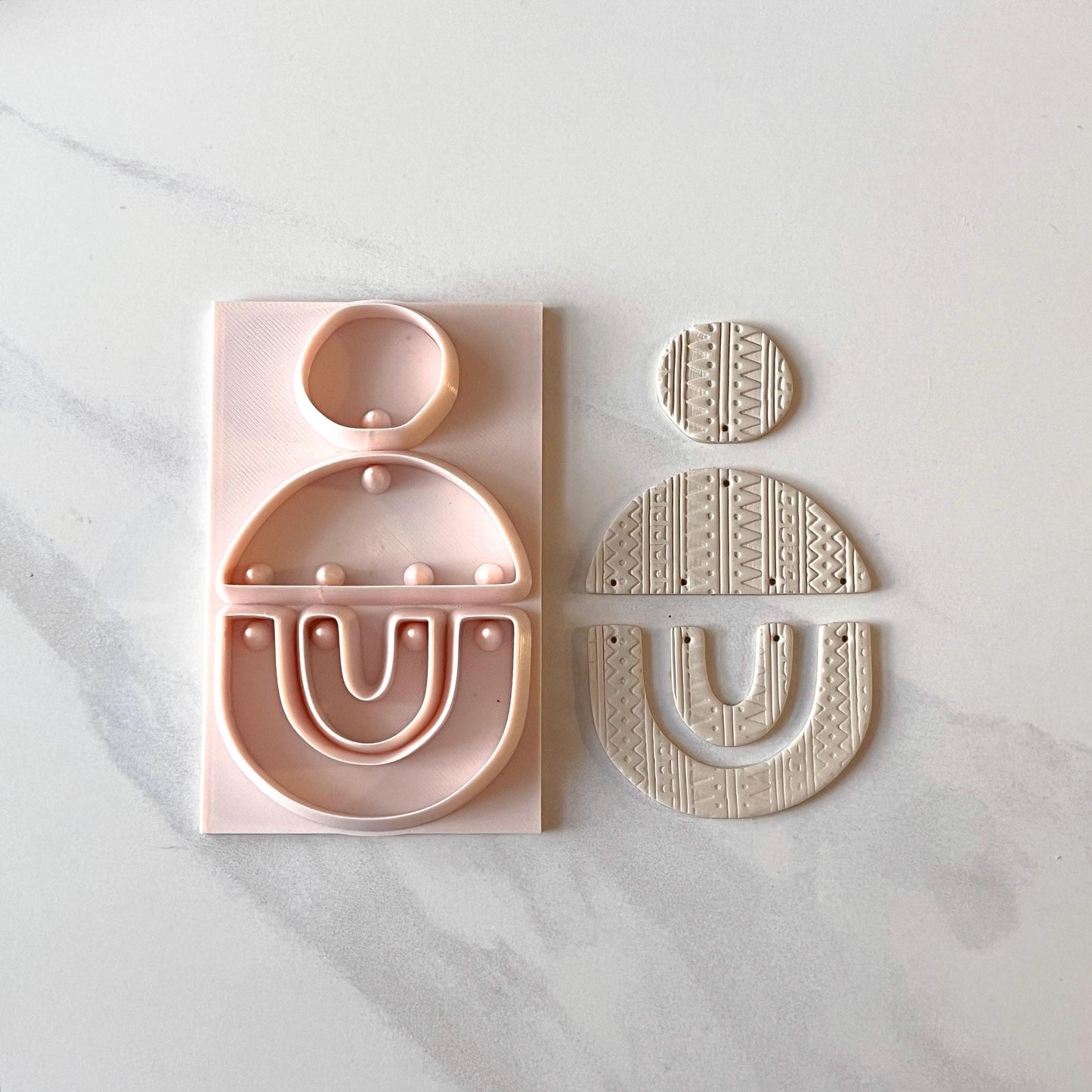 All-In-One Polymer Clay Cutter & Hole Punch Tool | Statement Earrings | E-109