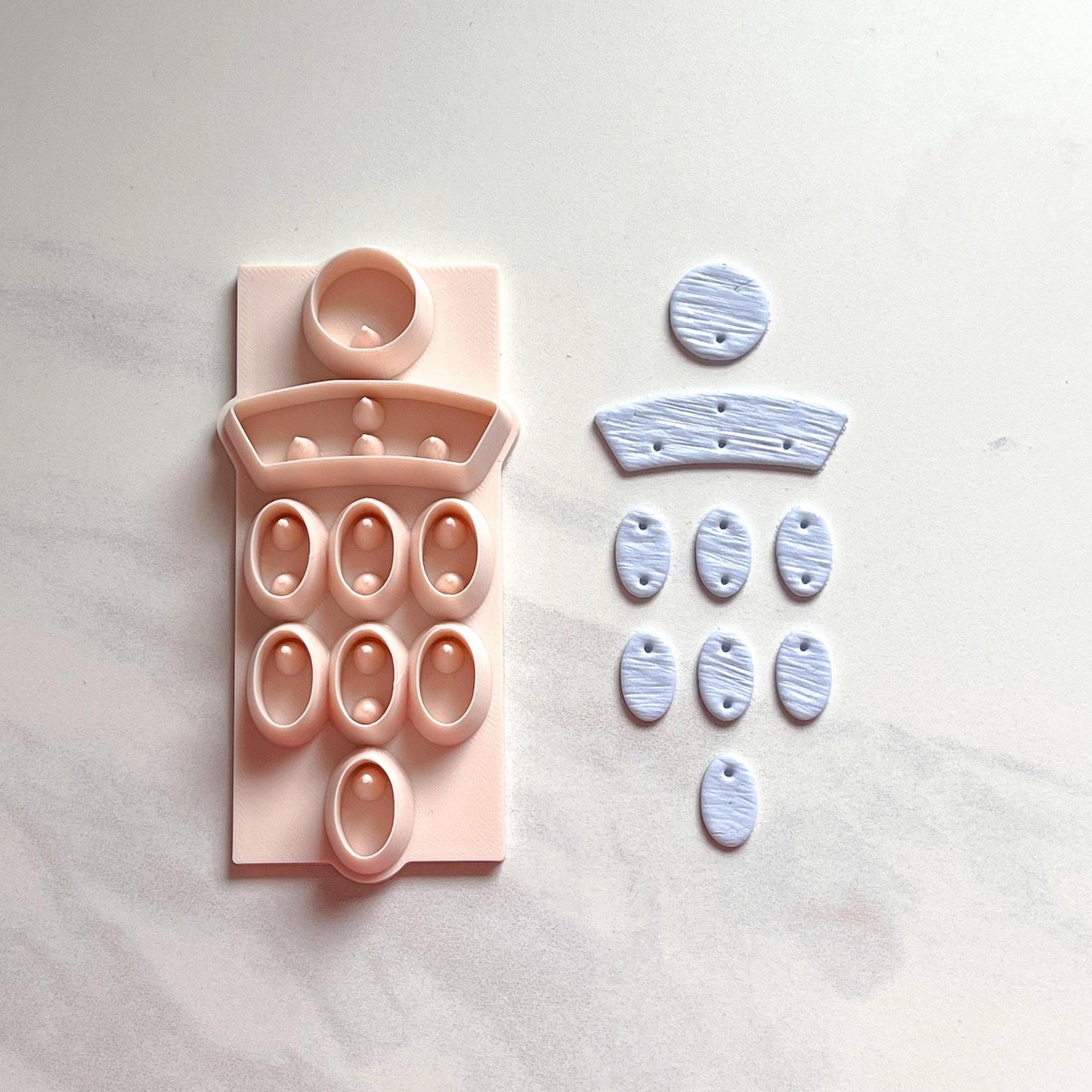 All-in-One Polymer Clay Cutter and Hole Punch Tool | Statement Earrings | E-99