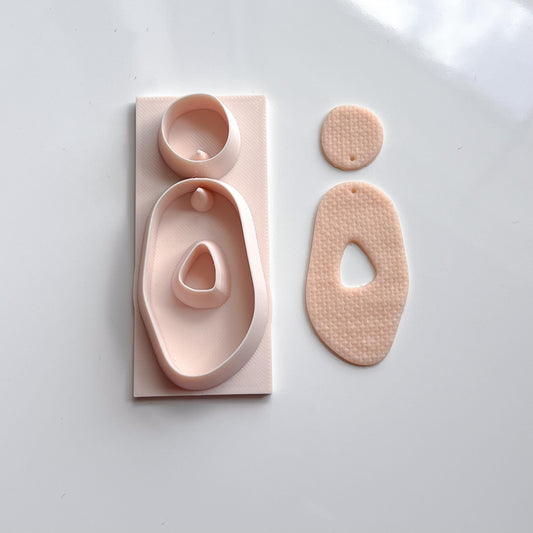 All-In-One Duo Clay Cutter & Hole Punch Tool | Statement Earrings |