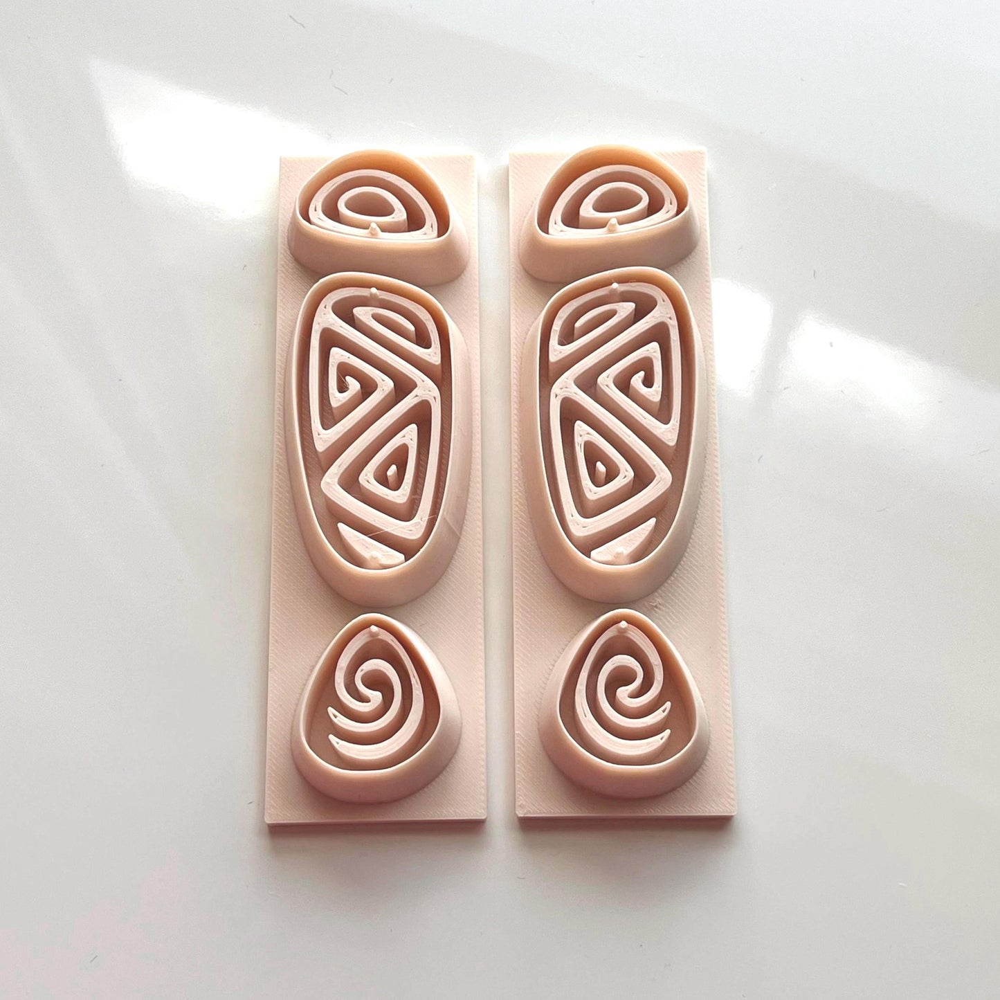 Spiral Stack All-In-One Polymer Clay Cutter | Statement Earrings | E-13