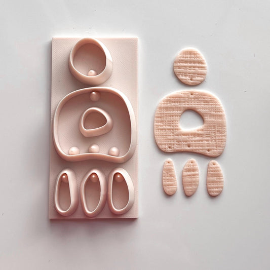 All-In-One Polymer Clay Cutter & Hole Punch Tool | Statement Earrings | E-88