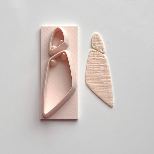 All-In-One Duo Polymer Clay Cutter & Hole Punch Tool | Statement Earrings | D-8