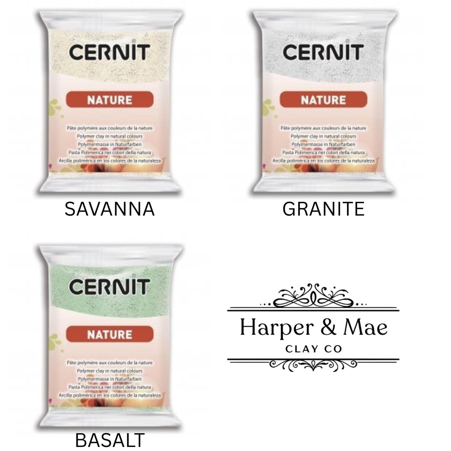 Cernit Nature Polymer Clay 56g (2 oz) – Professional Natural-Tone Clay | All Colors Available