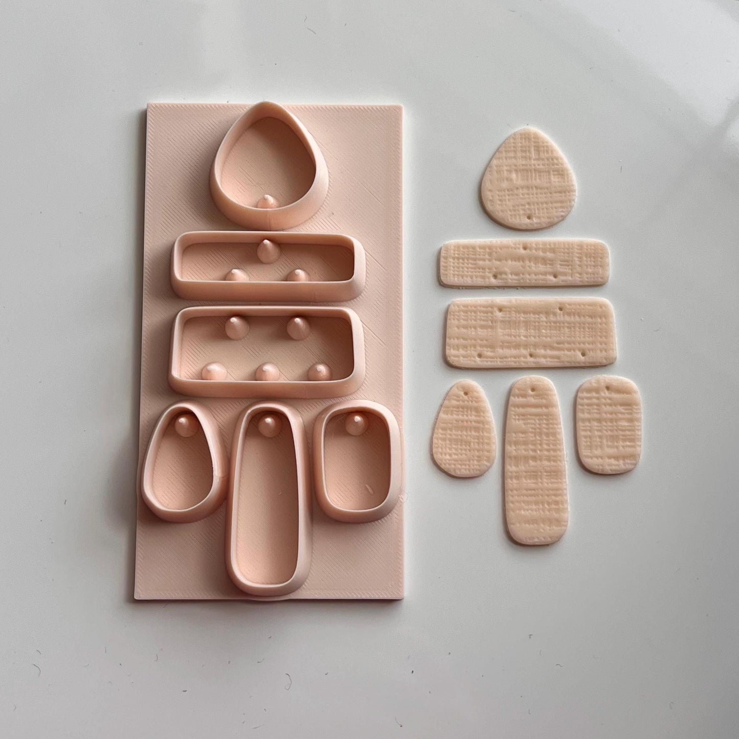 All-In-One Polymer Clay Cutter with Hole Punches | Statement Earrings | E-93