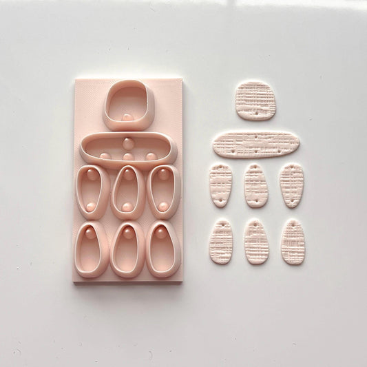 All-In-One Polymer Clay Cutter & Hole Punch Tool | Statement Earrings | E-92