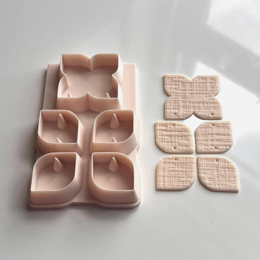 Retro All-in-one Polymer Clay Cutter and Hole Punch | Statement Earrings | E-102