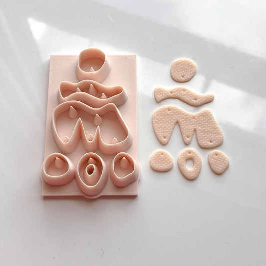 All-In-One Polymer Clay Cutter & Hole Punch Tool | Statement Earrings | E-53