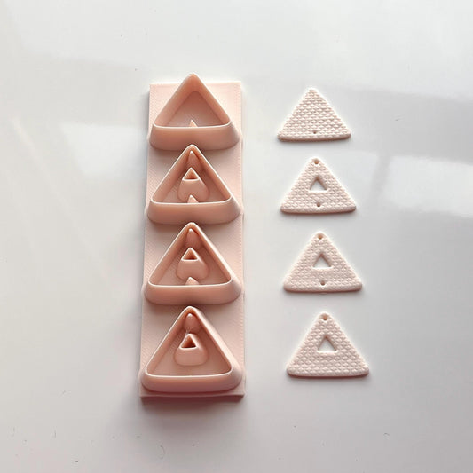 All-In-One Triangles Polymer Clay Cutter & Hole Punch | Statement Earring Clay Cutter | E-66