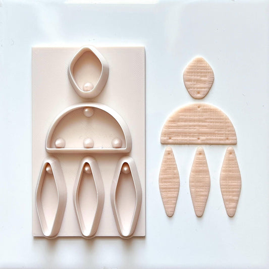 All-In-One Polymer Clay Cutter & Hole Punch | Statement Earring Cutter E-41