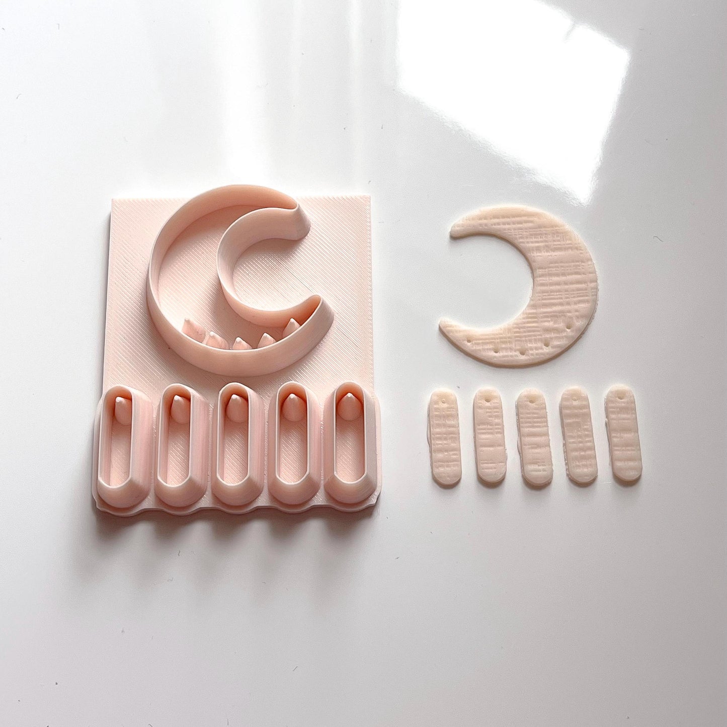 All-In-One Moon Polymer Clay Cutter & Hole Punch | Statement Earring Cutter | E-54