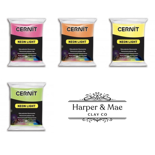 Cernit Neon Polymer Clay 56g (2 oz) – Professional High-Intensity Color Clay | All Colors Available