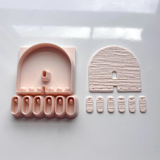 All-in-One Polymer Clay Cutter and Hole Punch Tool | Statement Earring Cutter | E-4