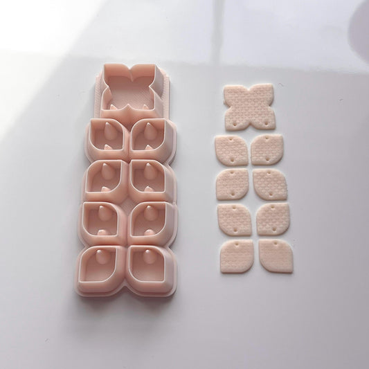 Retro Stack All-In-One Clay Cutter & Hole Punch Tool | Statement Earrings | E-106