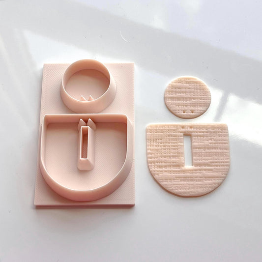 All-In-One Duo Clay Cutter & Hole Punch Tool | Statement Earrings | D-9