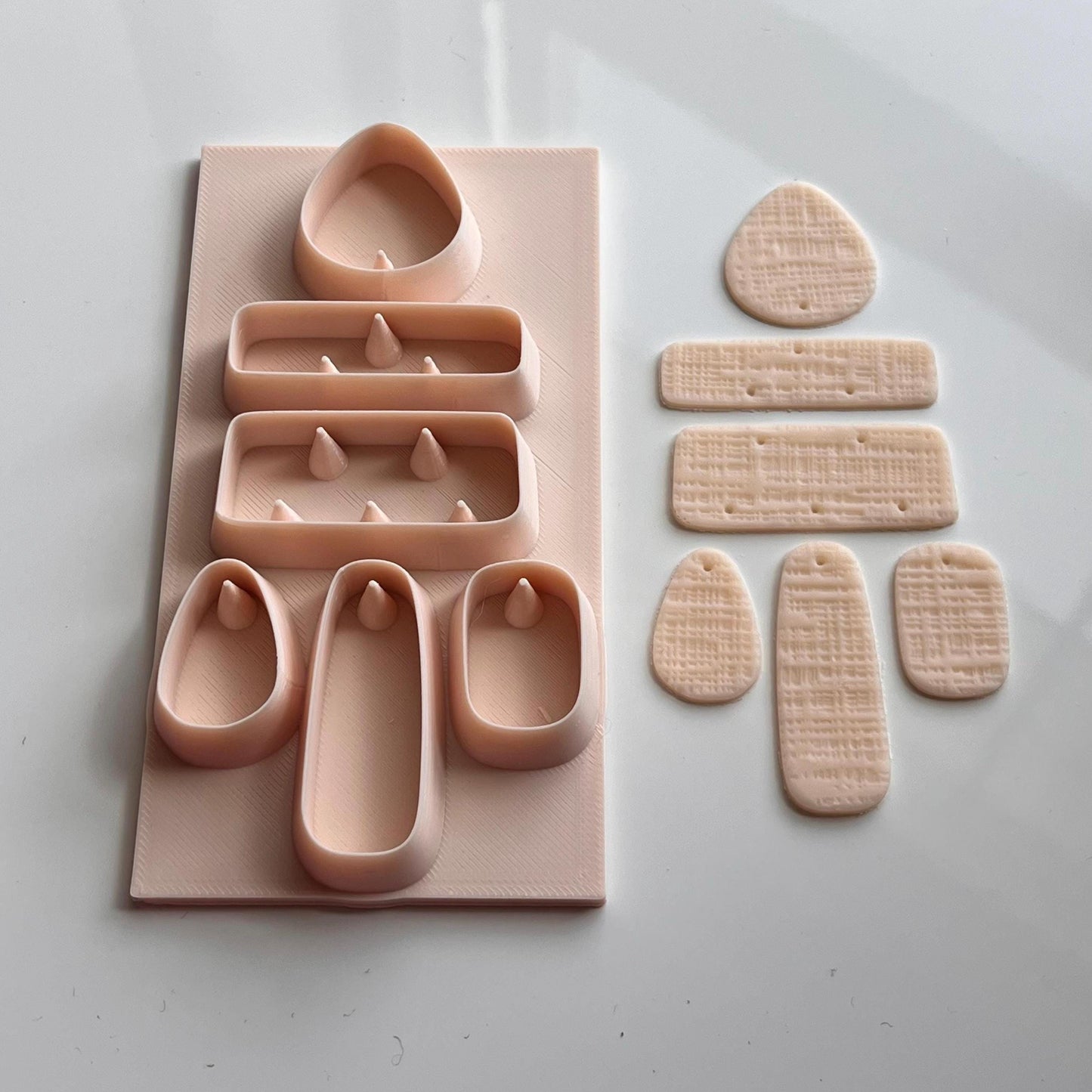 All-In-One Polymer Clay Cutter with Hole Punches | Statement Earrings | E-93