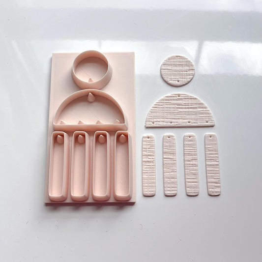 All-In-One Polymer Clay Cutter & Hole Punch Tool | Statement Earrings | E-101
