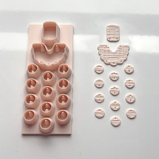 All-In-One Polymer Clay Cutter & Hole Punch Tool | Statement Earrings | E-91