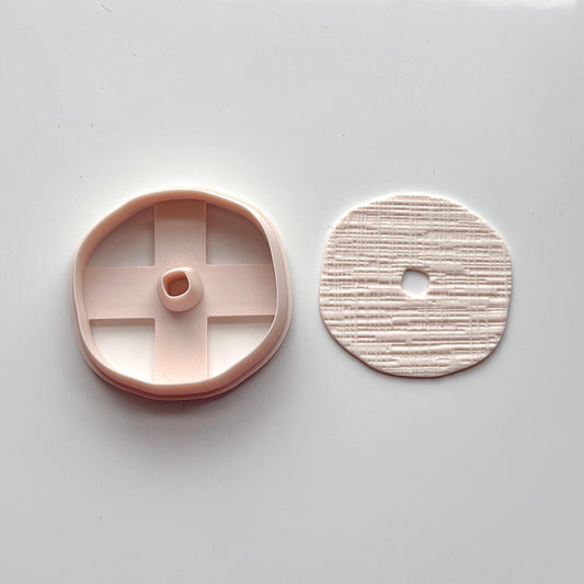 Large Organic Circle Polymer Clay Cutter | Sharp Cutting Edge | E-46