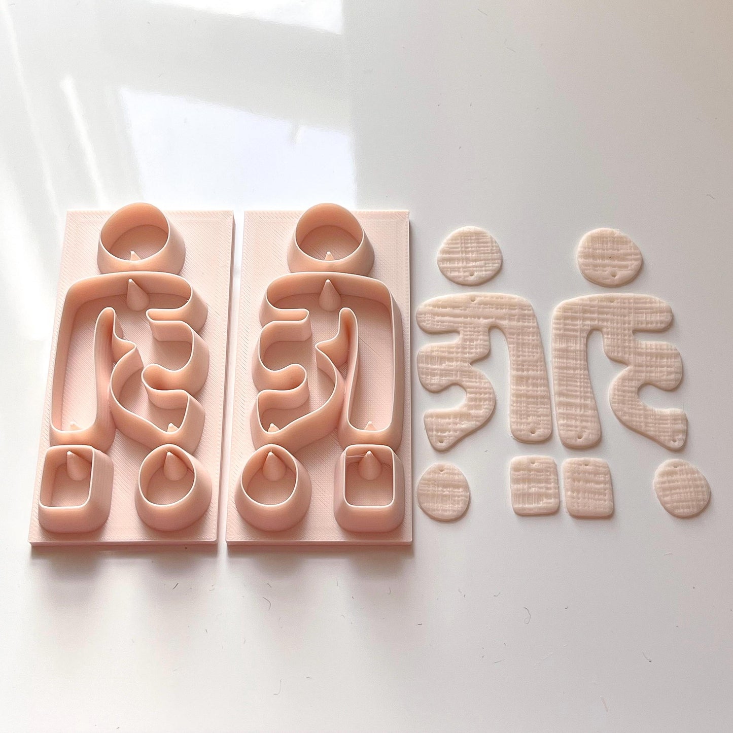 Squiggle Arch All-In-One Polymer Clay Cutter & Hole Punch Tool | Statement Earrings | E-22