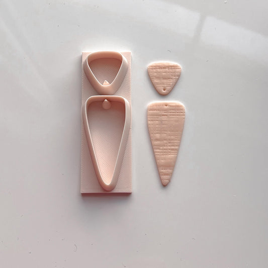 All-In-One Duo Polymer Clay Cutter & Hole Punch Tool | Statement Earrings | D-12