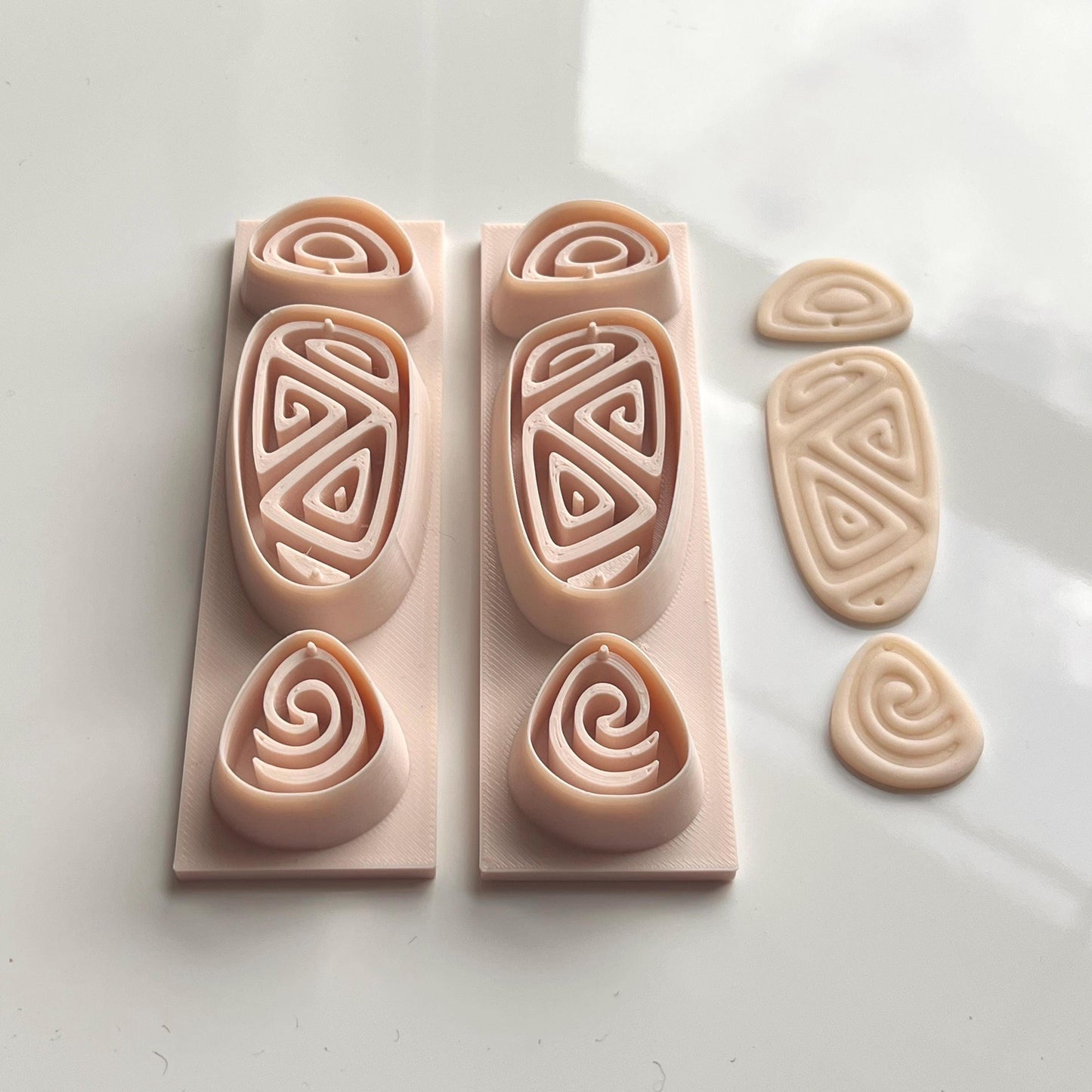 Spiral Stack All-In-One Polymer Clay Cutter | Statement Earrings | E-13