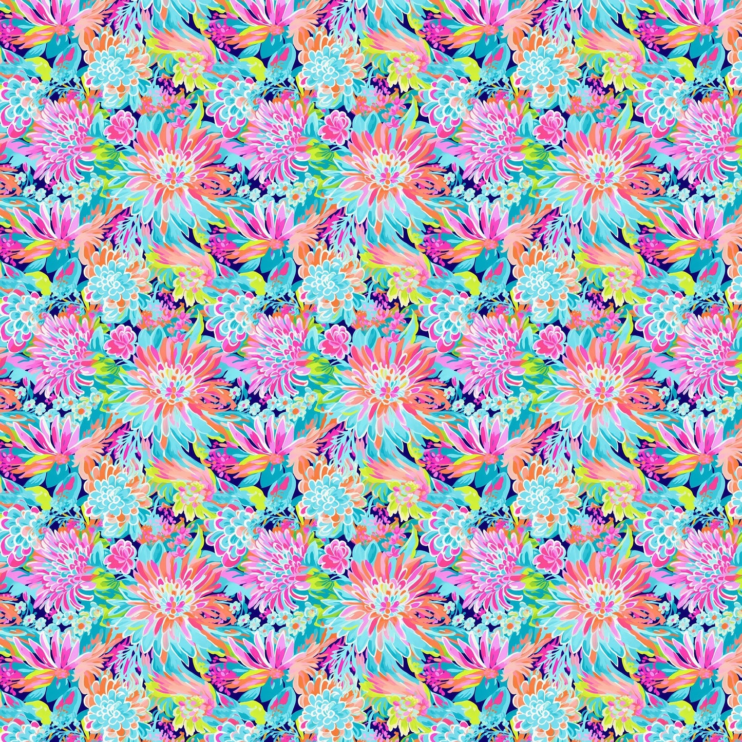 Tropical Flower Polymer Clay Transfer Sheet - 5x8" Water Soluble Image