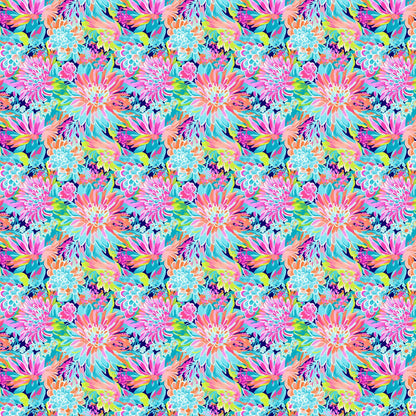 Tropical Flower Polymer Clay Transfer Sheet - 5x8" Water Soluble Image
