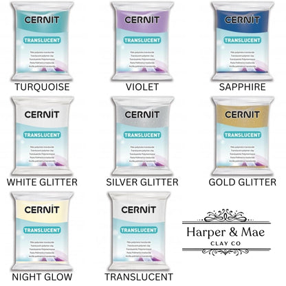 Cernit Translucent Polymer Clay 250 g Professional High-Clarity Clay | All Colors Available