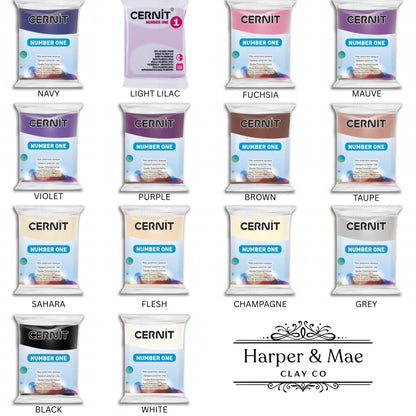 Cernit Number One Polymer Clay 56g (2 oz) – Professional Solid Color Clay | All Colors Available