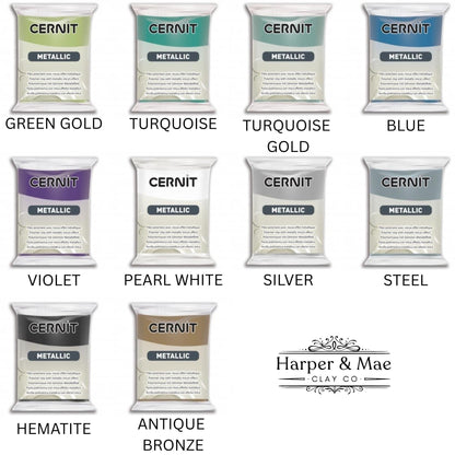 Cernit Metallic Polymer Clay – Professional Oven Bake Clay, 56g