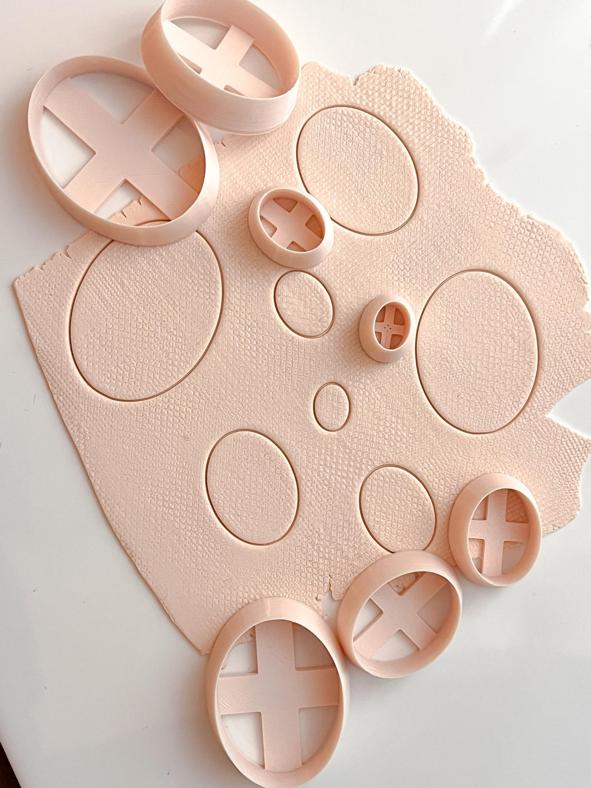 Polymer Clay Oval Cutters – Set of 7 Sizes (0.5” to 2”)