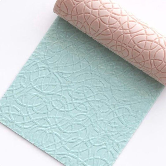 Abstract Lines Polymer Clay Texture Roller | Seamless Pattern Tool for Earrings | T-8