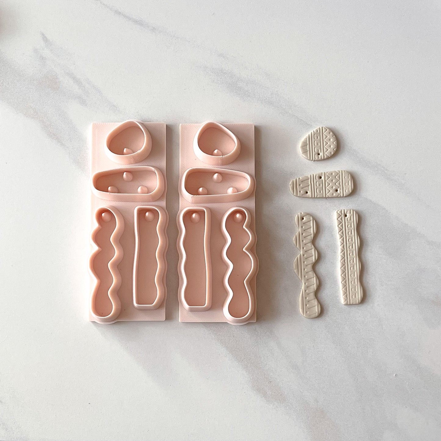 All-In-One Squiggly Polymer Clay Cutter & Hole Punch Tool | Statement Earrings | E-33