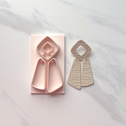 All-In-One Polymer Clay Cutter with Hole Punch | Statement Earrings | E-112