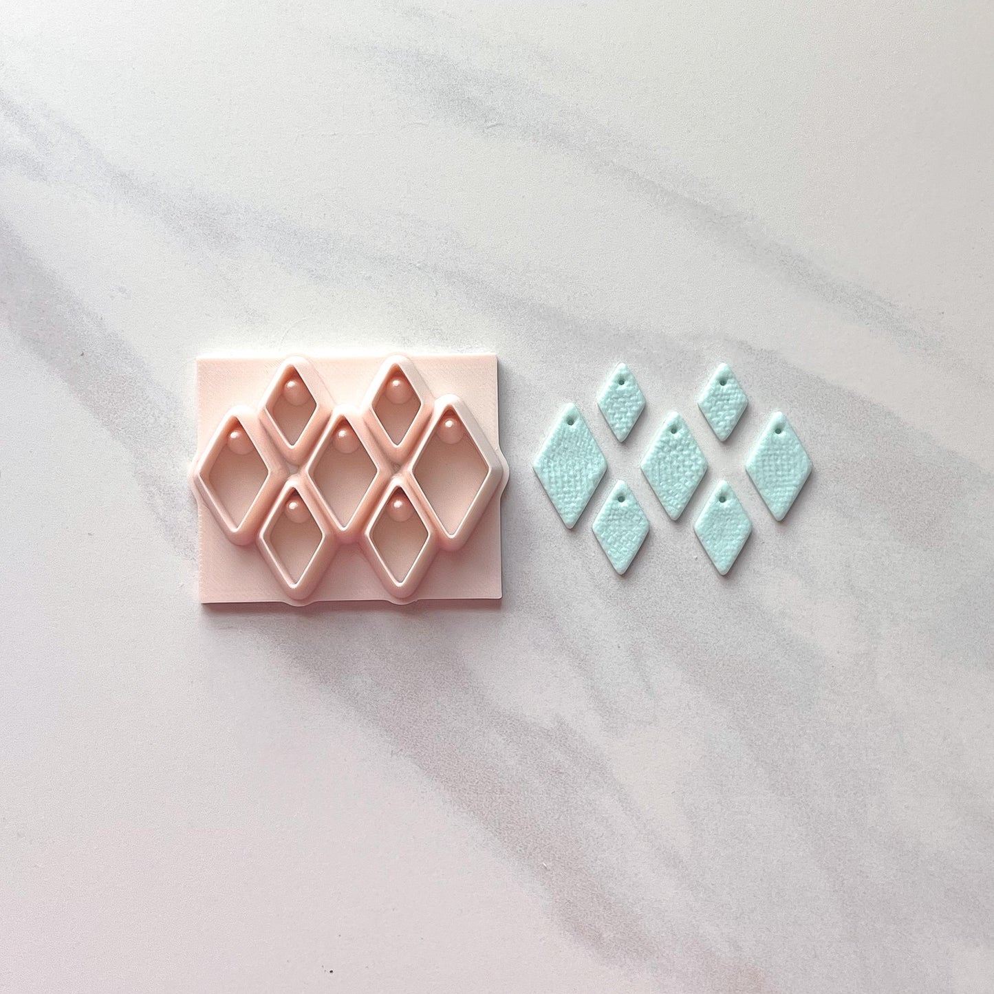 All-In-One Polymer Clay Cutter & Hole Punch Tool | Diamond Bead |
