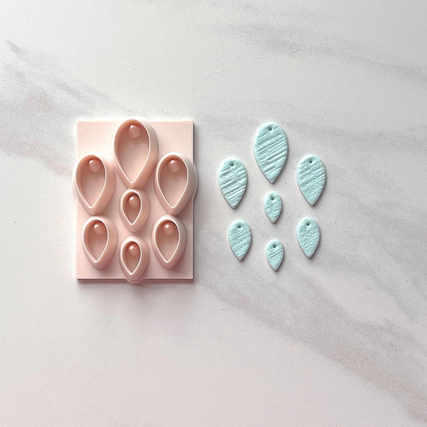 Inverted Teardrop Polymer Clay Cutter | Earring Bead Shaper