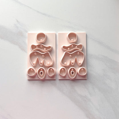 All-In-One Polymer Clay Cutter & Hole Punch Tool | Statement Earrings | E-53