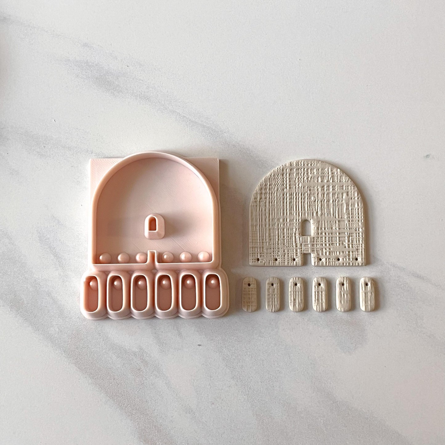 All-in-One Polymer Clay Cutter and Hole Punch Tool | Statement Earring Cutter | E-4