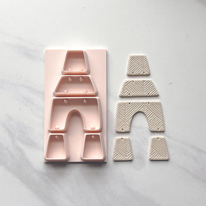 All-In-One Polymer Clay Cutter & Hole Punch Tool | Statement Earrings | E-116