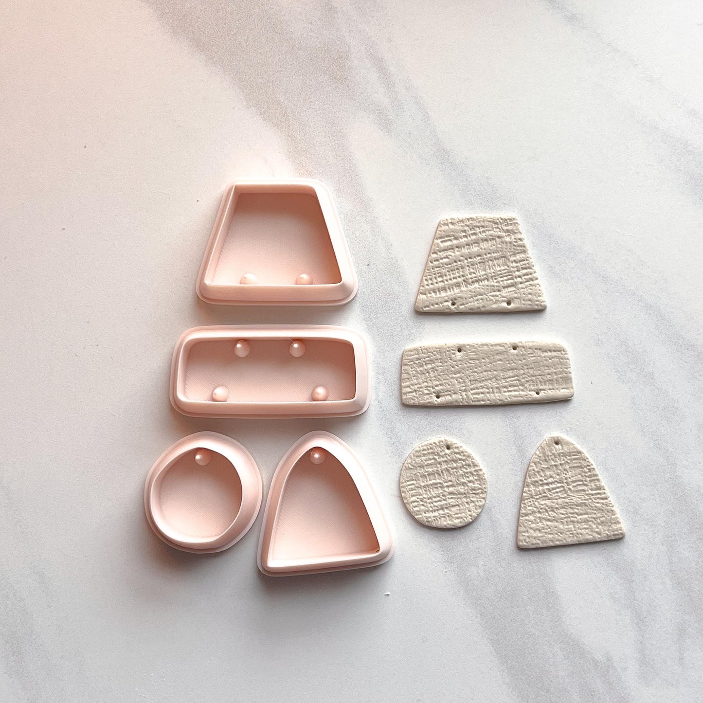 Deconstructed Polymer Clay Cutters for Statement Earrings | E-127